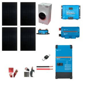 6KW 12V Victron Kit for 50A RV/Trailer | 4 Panel | No Batteries