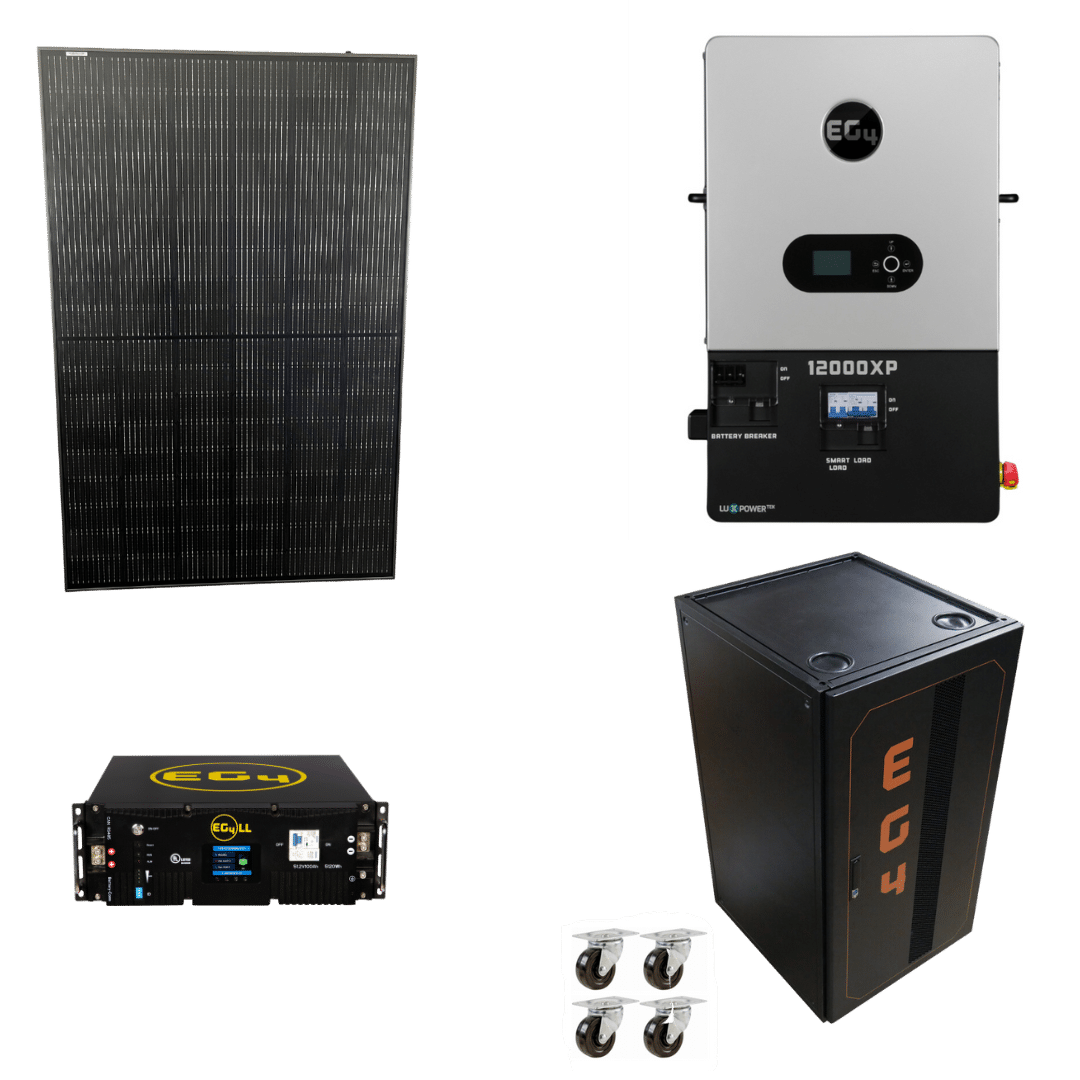 EG4 12K 12000XP w/14.58KW Array & 20.48KWH Storage Kit