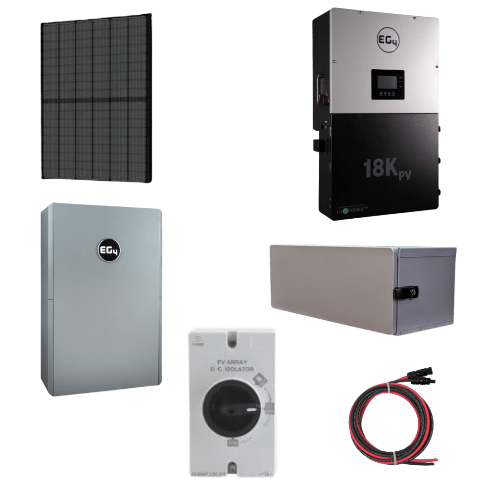 EG4 18KPV w/17.5KW Panels & 28.6KWH Battery Storage Kit | SanTan Solar
