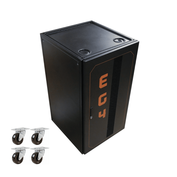 EG4 Enclosed Battery Rack for 6 w/Casters - Image 2