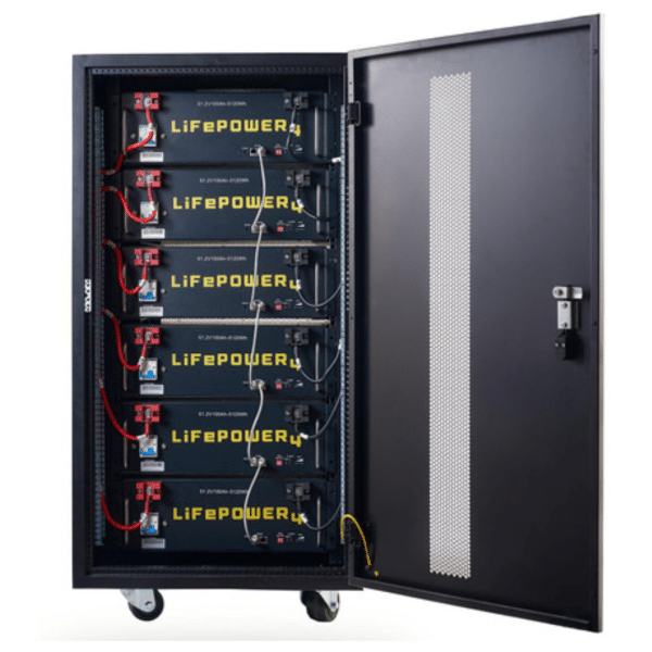 EG4 Enclosed Battery Rack for 6 w/Casters