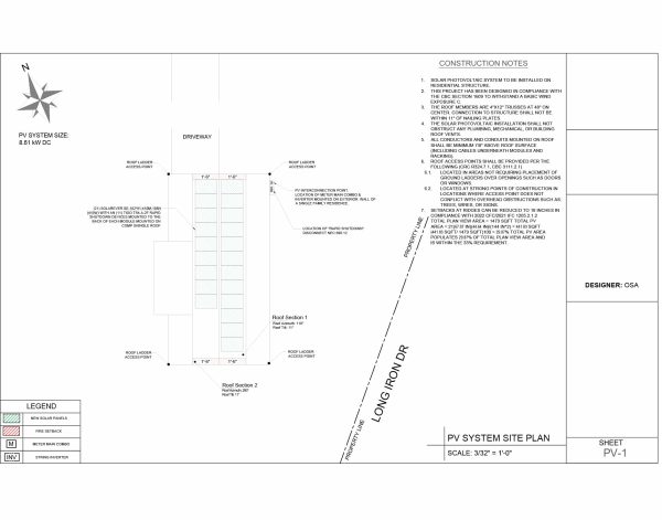 New Construction Grid Tie Plan Set With Stamping - Image 7