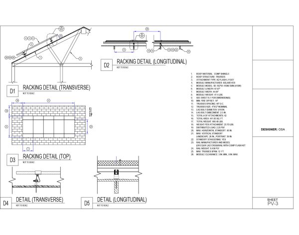 New Construction Grid Tie Plan Set With Stamping - Image 3