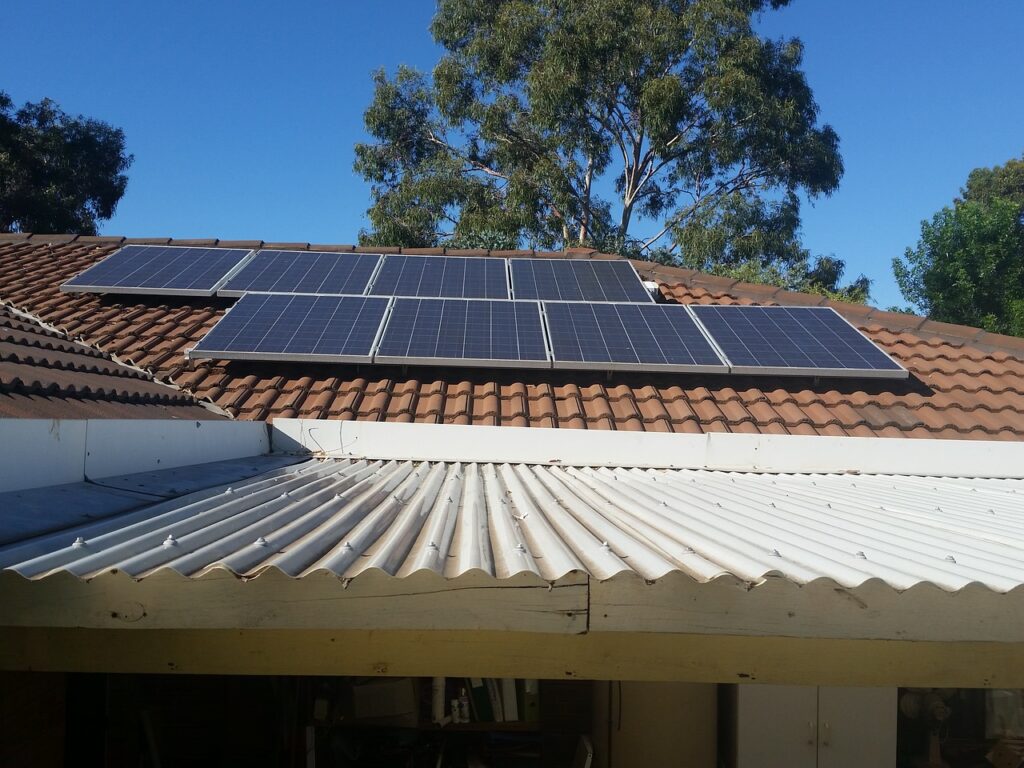 solar panels covered in shade