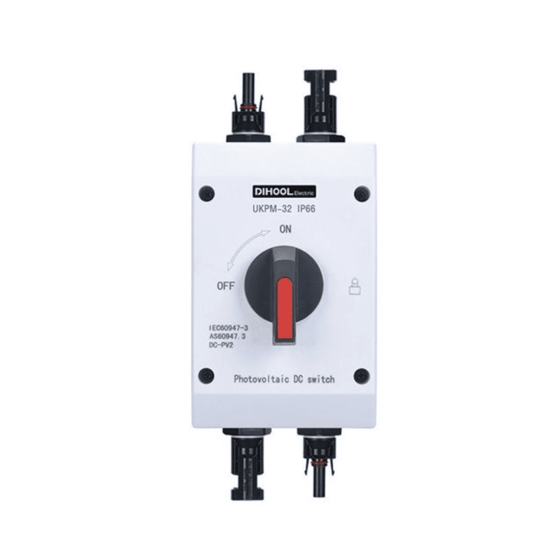 Solar PV DC Isolator Disconnect Switch 4P 32A 1000V Waterproof Isolation PV  DC Disconnect IP66